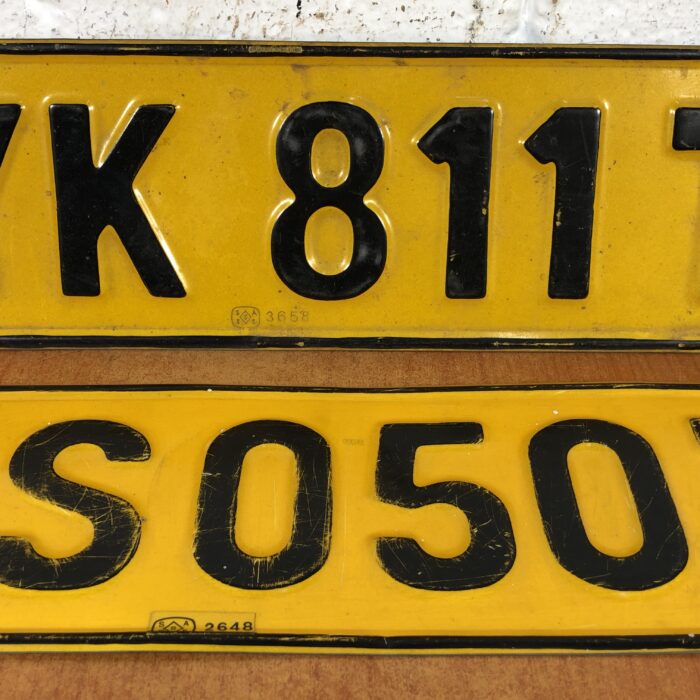 Vintage Number Plates - Image 3