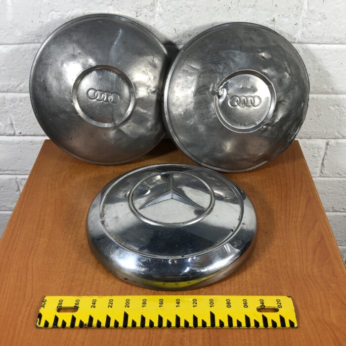 Vintage Audi & Mercedes-Benz Wheel Caps - Image 8