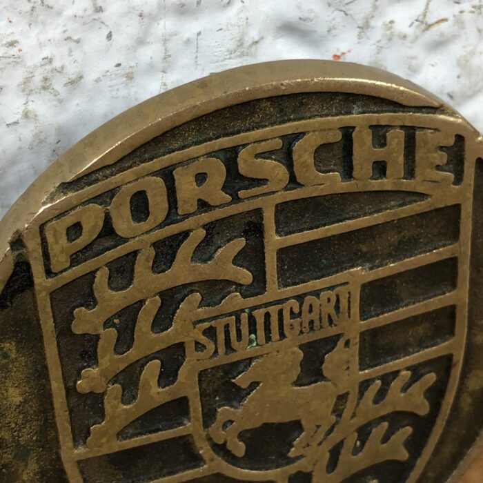 Vintage Brass Porsche Belt Buckle - Image 2
