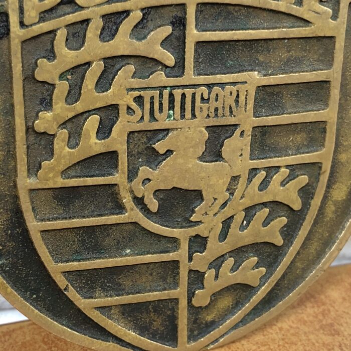 Vintage Brass Porsche Belt Buckle - Image 3