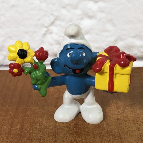 Peyo Gift Smurf Figurine (Made in West Germany)