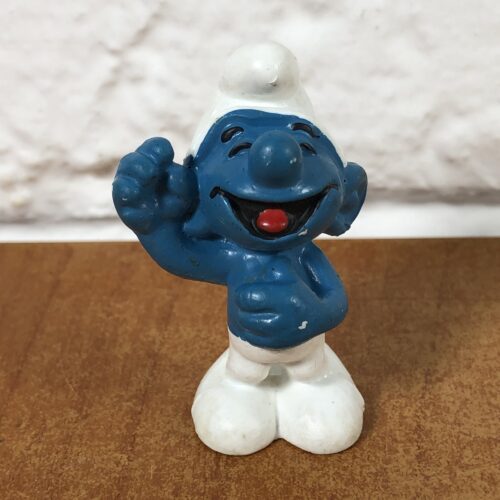 Peyo Laughing Smurf Figurine (Made in West Germany)
