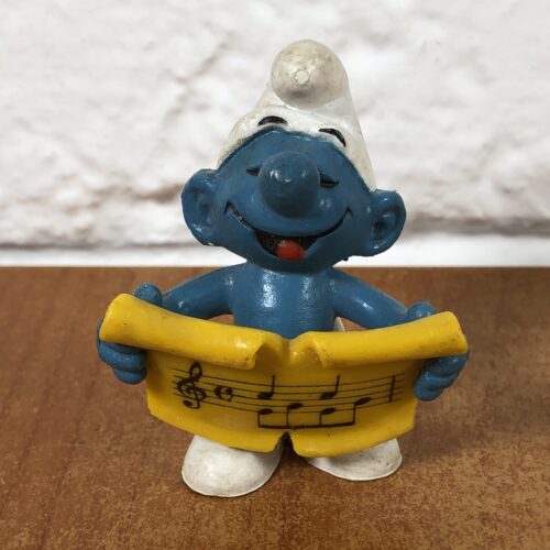 Peyo Choir Smurf Figurine (Made in Hong Kong)