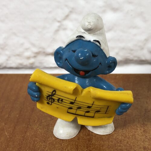 Peyo Choir Smurf Figurine (Made in Hong Kong)