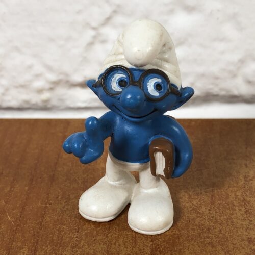 2010 Peyo Brainy Smurf Figurine (Made in Germany)