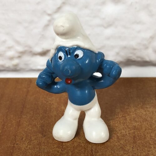 1971 Peyo Naughty Smurf Figurine (Made in Hong Kong)