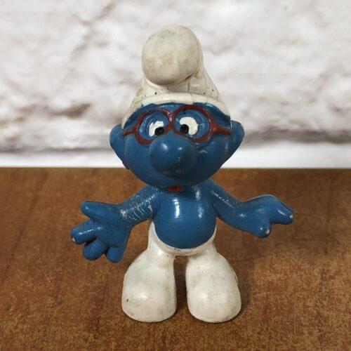 Peyo Brainy Smurf Figurine (Made in West Germany)