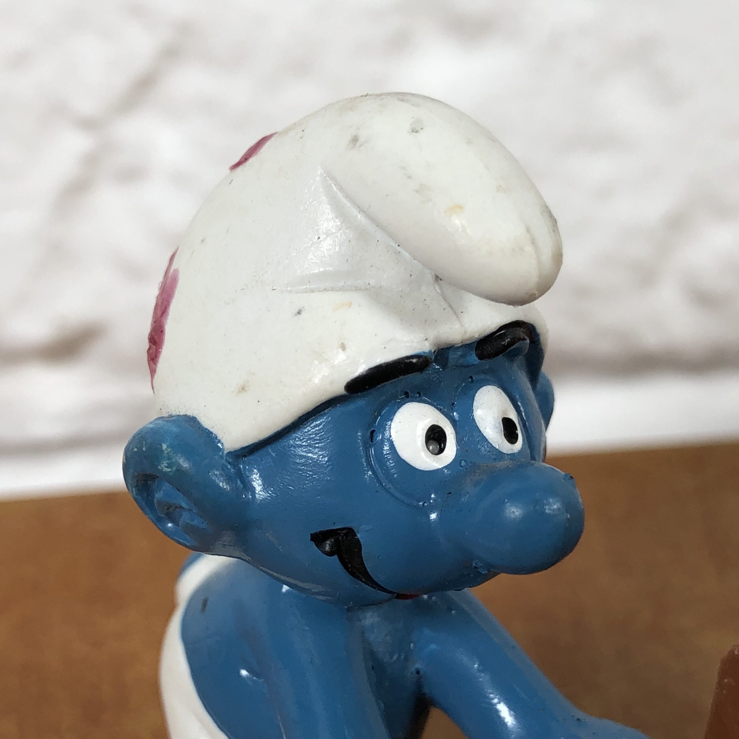 Peyo Wheelbarrow Smurf Figurine (Made in West Germany) - Image 2
