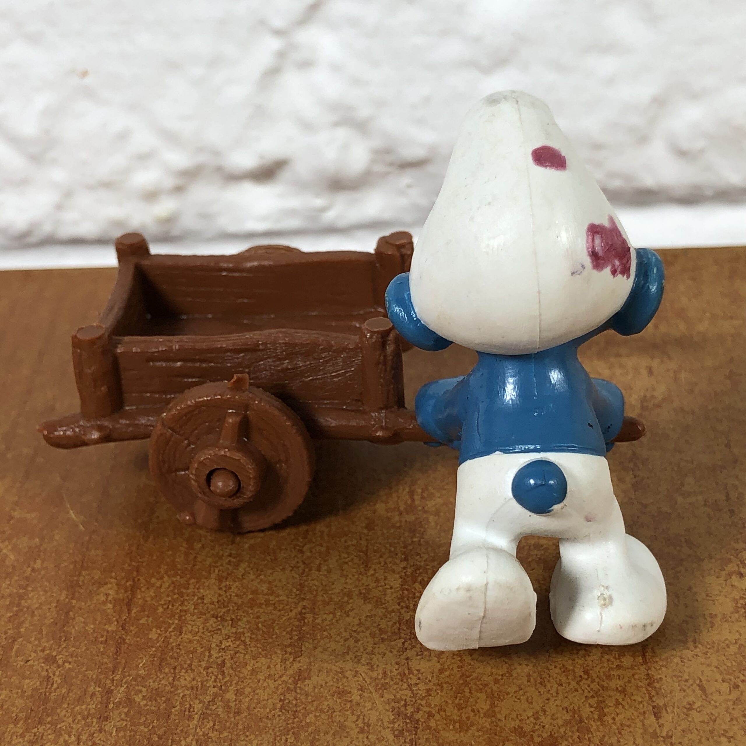 Peyo Wheelbarrow Smurf Figurine (Made in West Germany) - Image 5
