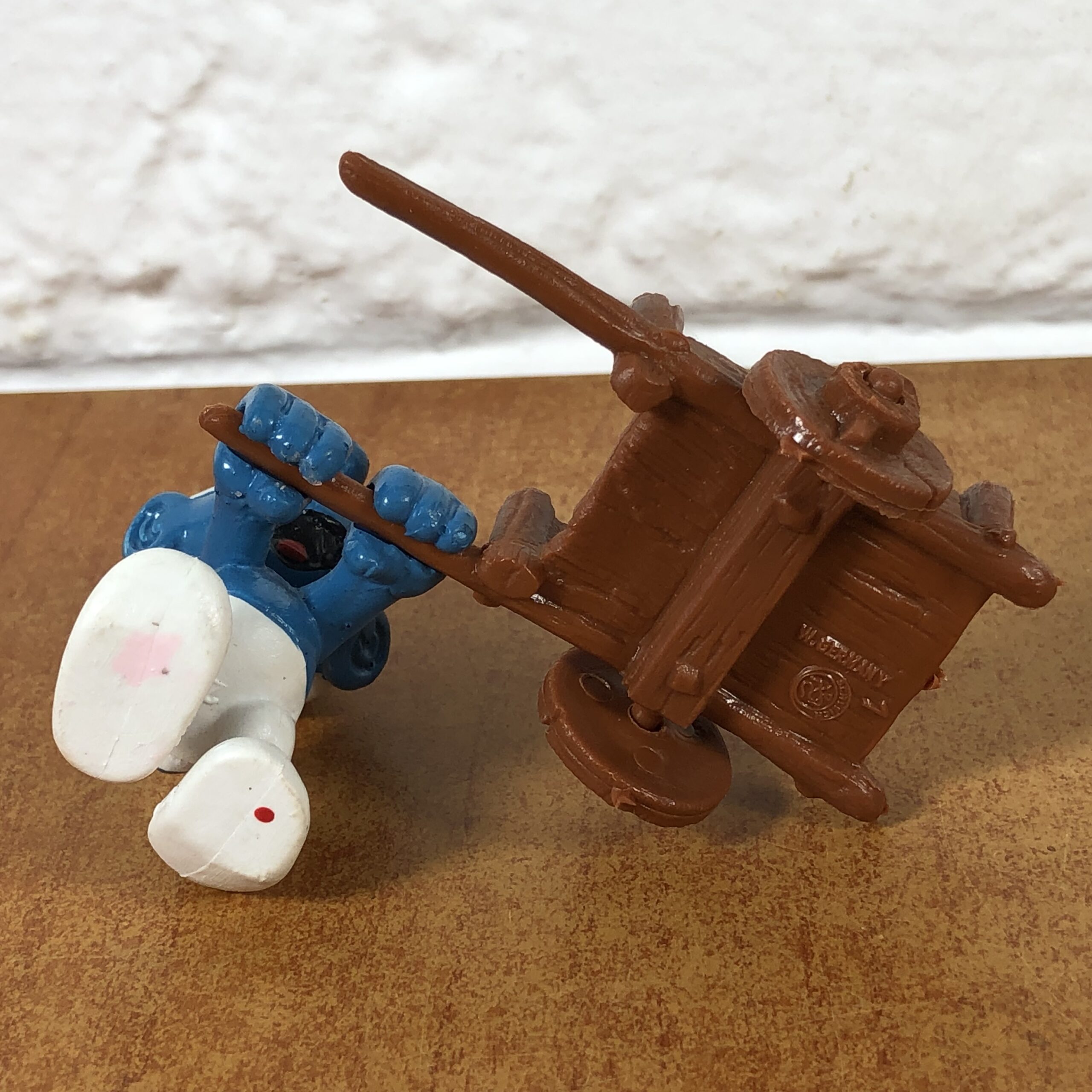 Peyo Wheelbarrow Smurf Figurine (Made in West Germany) - Image 6
