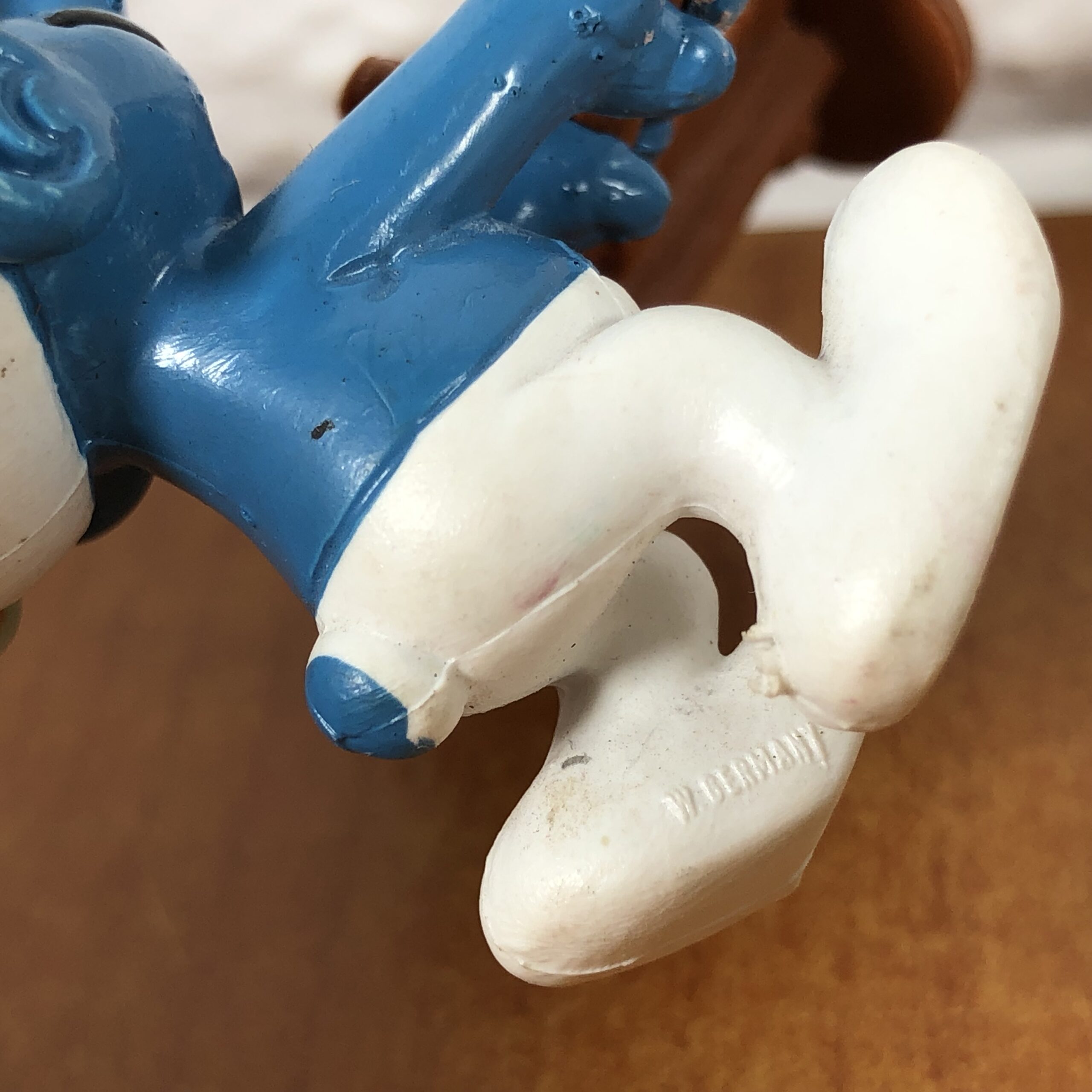 Peyo Wheelbarrow Smurf Figurine (Made in West Germany) - Image 7