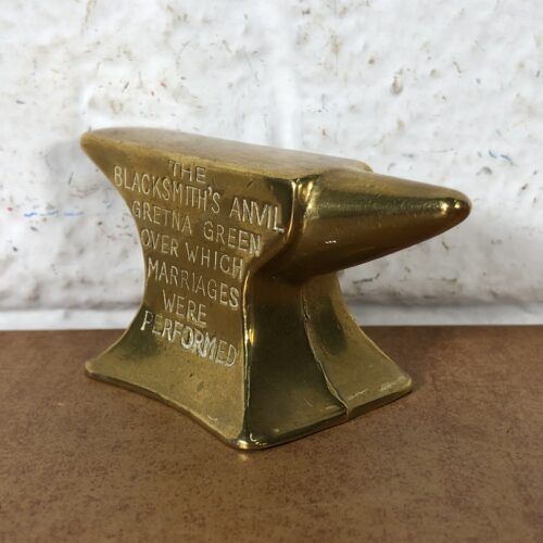 Miniature Vintage Brass Anvil