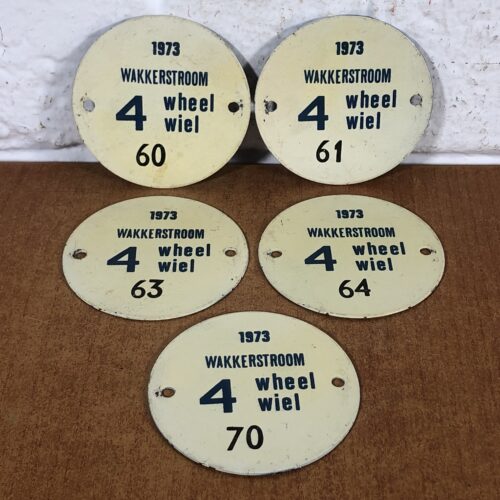 Vintage 1970s Wheel Tax Plates