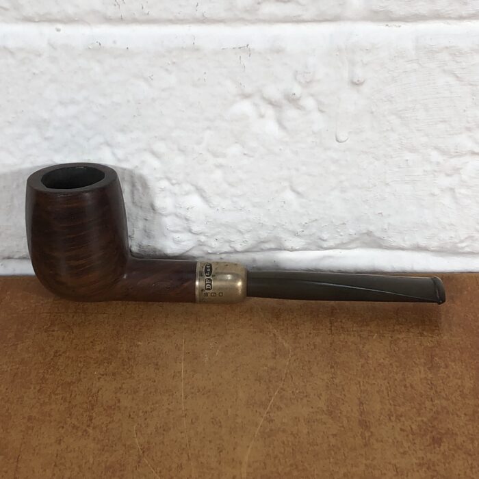 Vintage Tobacco Pipe with Silver Detail