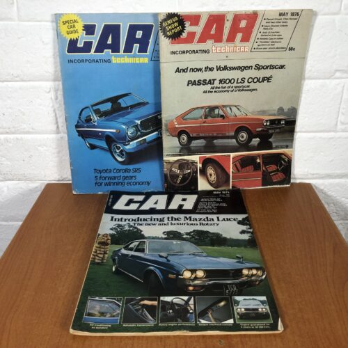 Vintage CAR Magazines (May 1975, May 1976 & September 1977)