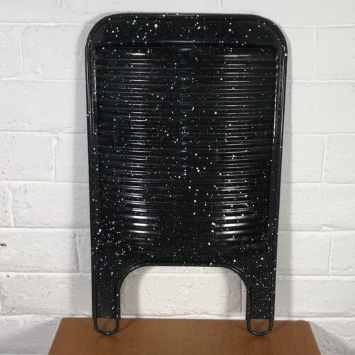 Vintage Speckled Enamel Washboard