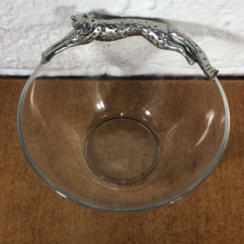Diana Carmichael Pewter & Glass Bowl (Cheetah Africa Collection)