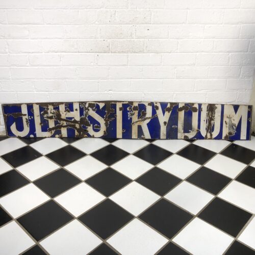 Large Vintage Enamel Sign