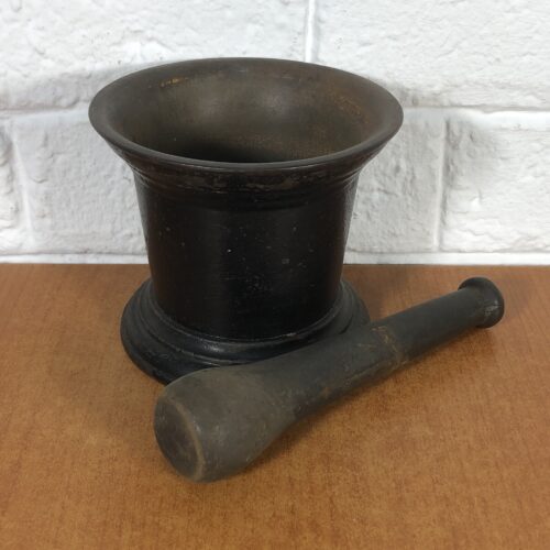 Vintage Cast Iron Mortar & Pestle