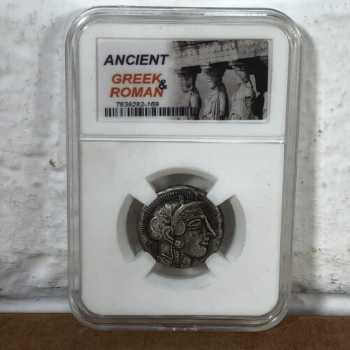 Ancient Greek & Roman Mythology Goddess of Wisdom Coin