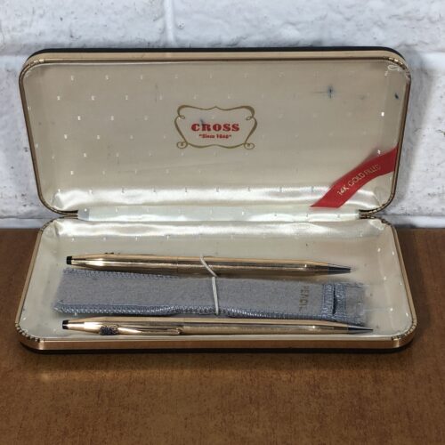 Set of 2 Vintage Cross 14K Gold Filled Pens