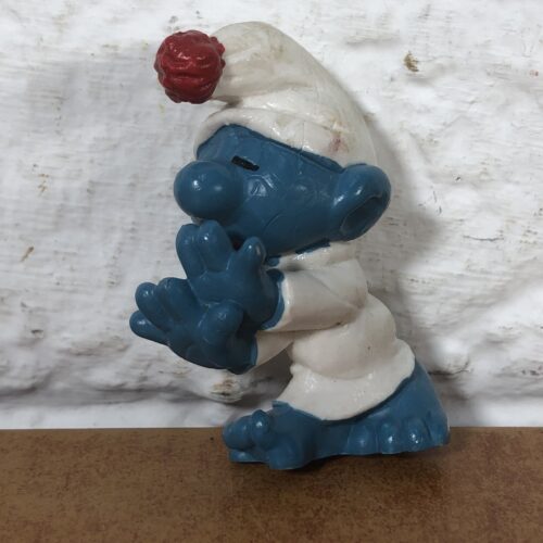 Peyo Sleepwalking Smurf Figurine (Made in West Germany)
