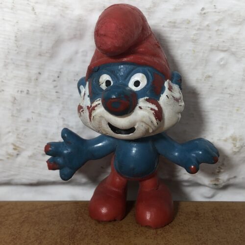Peyo Papa Smurf Figurine (Made in West Germany)