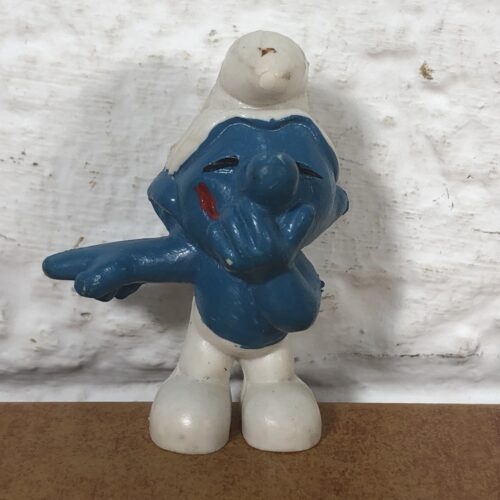 Peyo Laughing Smurf Figurine (Made in West Germany)