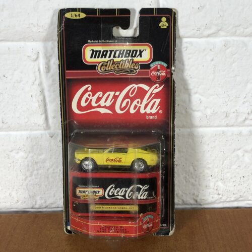 Coca Cola Matchbox 1968 Mustang Cobra Jet Model