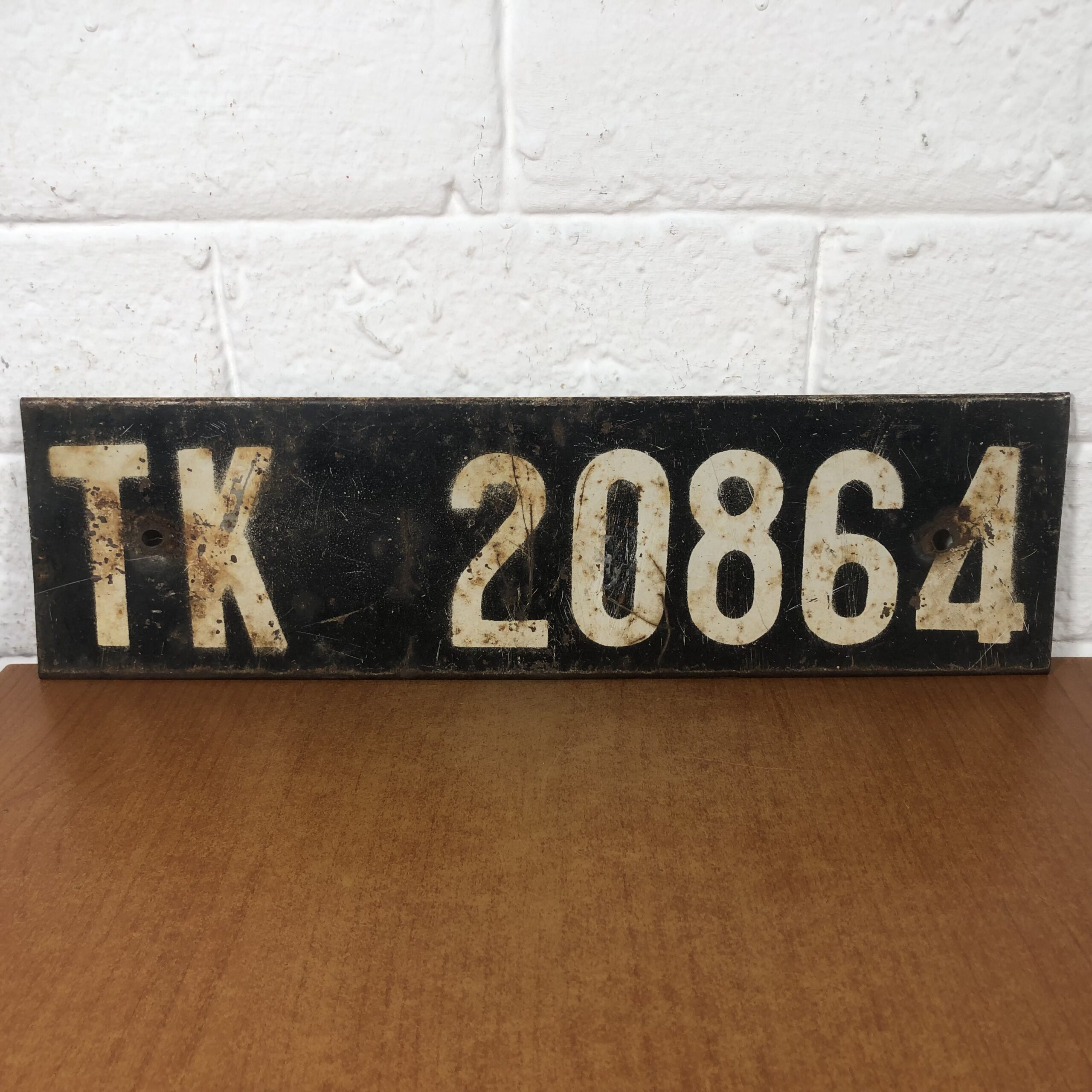 Vintage Number Plate