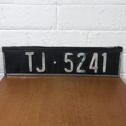 Vintage Number Plate