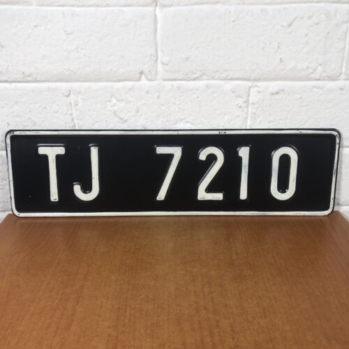 Vintage Number Plate
