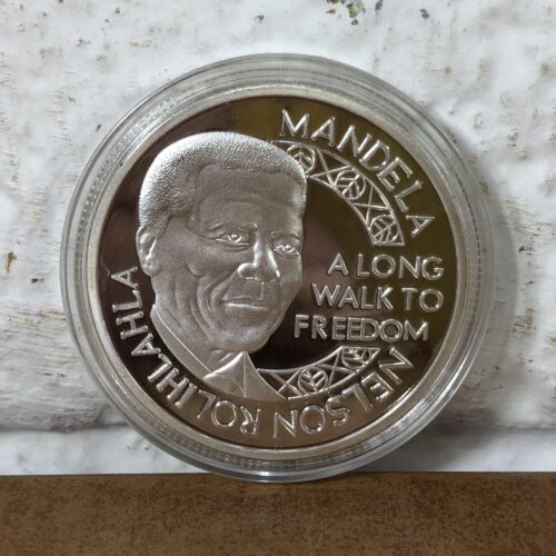 1993 Nelson Mandela Noble Peace Prize Silver-Plated Commemorative Coin