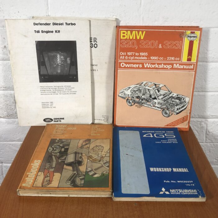 Vintage BMW, Mitsubishi & Land Rover Car Manuals