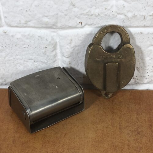 Vintage Brass SAR/SAS Padlock & SAR/SAS Ashtray