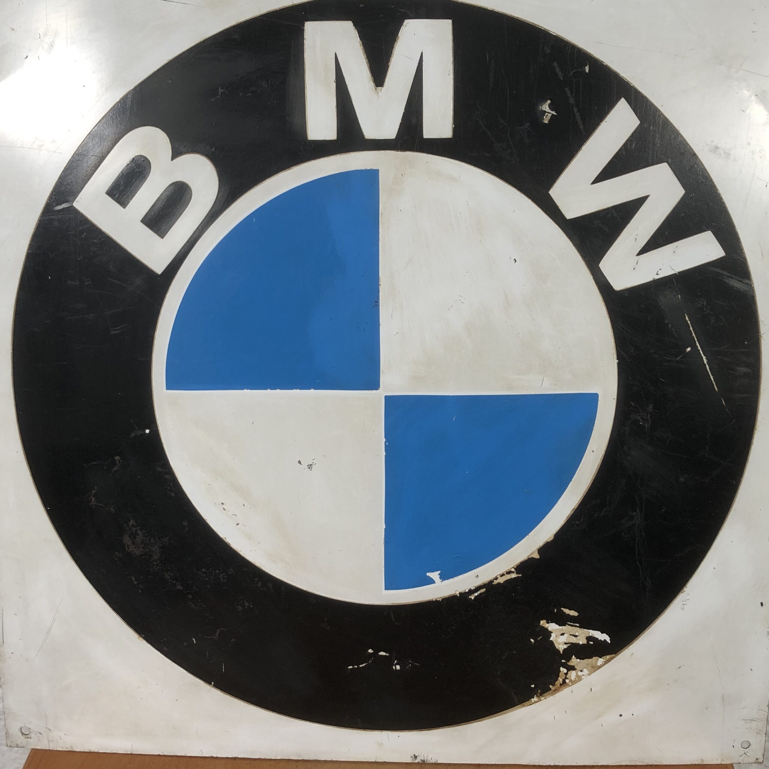 Vintage Metal BMW Sign - Image 2