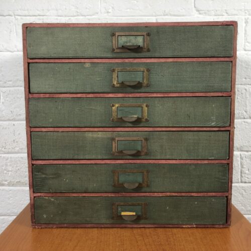 Vintage Desktop Filing Cabinet