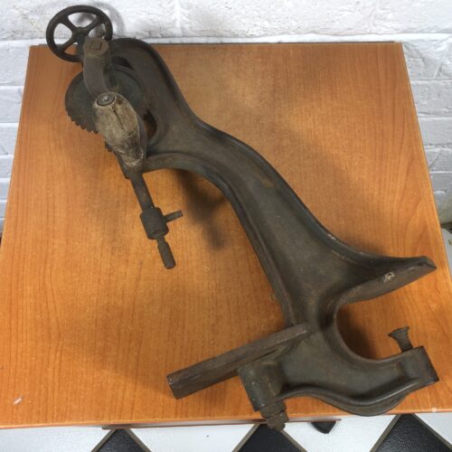 Vintage Hand-Crank Bench Drill Press