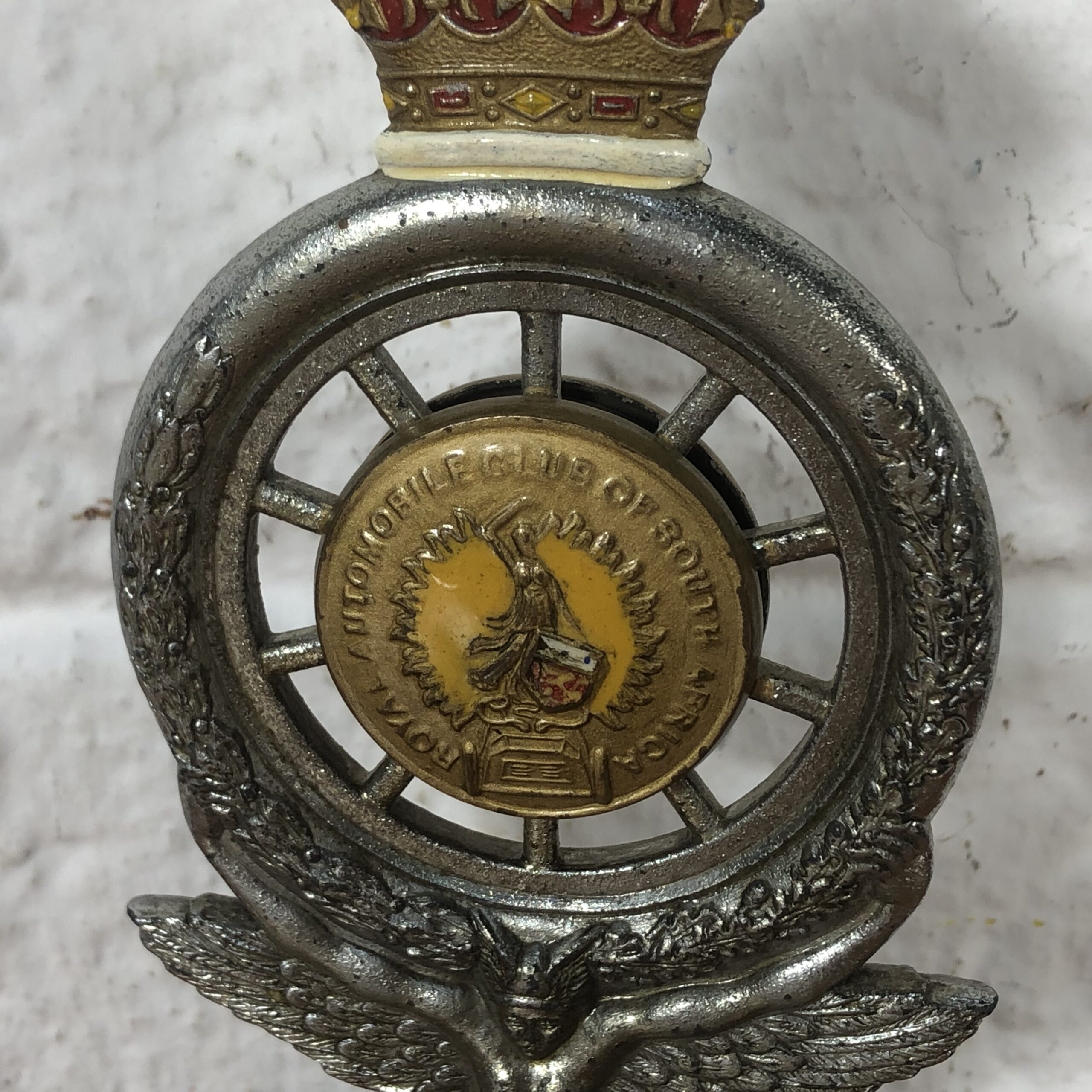 Vintage Royal Automobile Club of South Africa Car Badge - Image 7