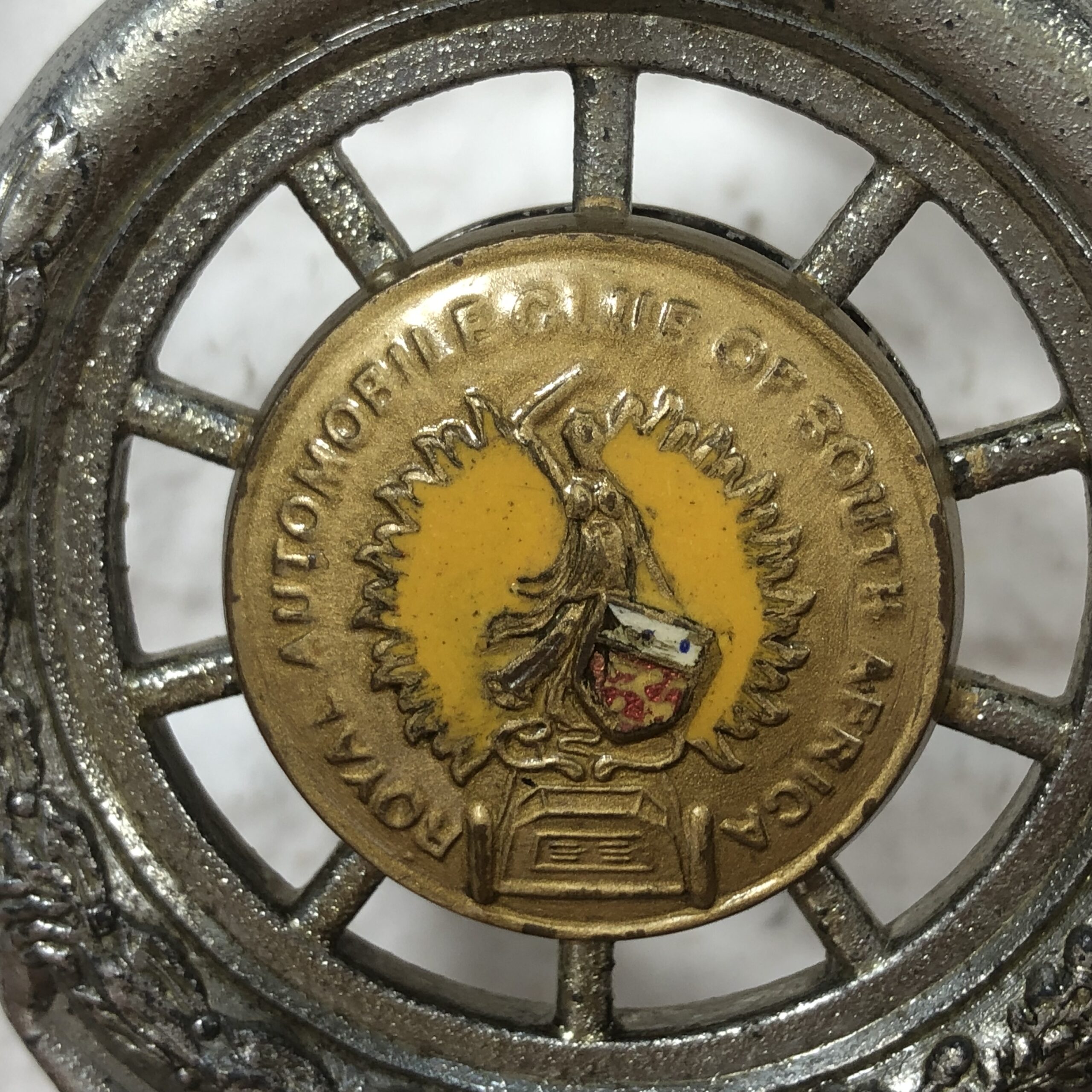 Vintage Royal Automobile Club of South Africa Car Badge - Image 8