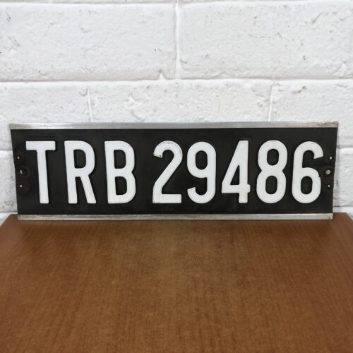 Vintage Number Plate