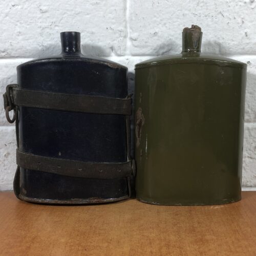 Vintage Enamel Military Water Bottles