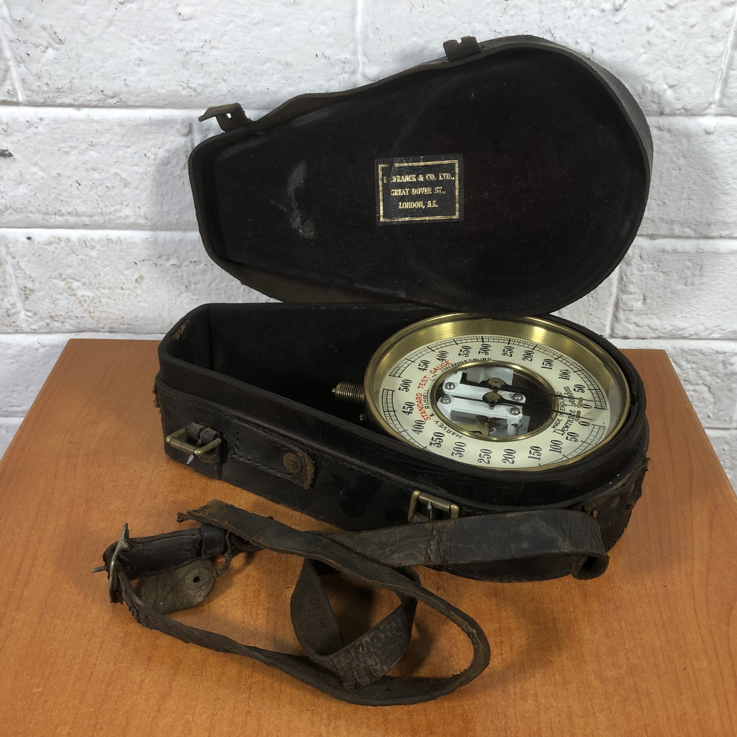 Vintage Brass Dewrance London Pressure Gauge (Made in England)