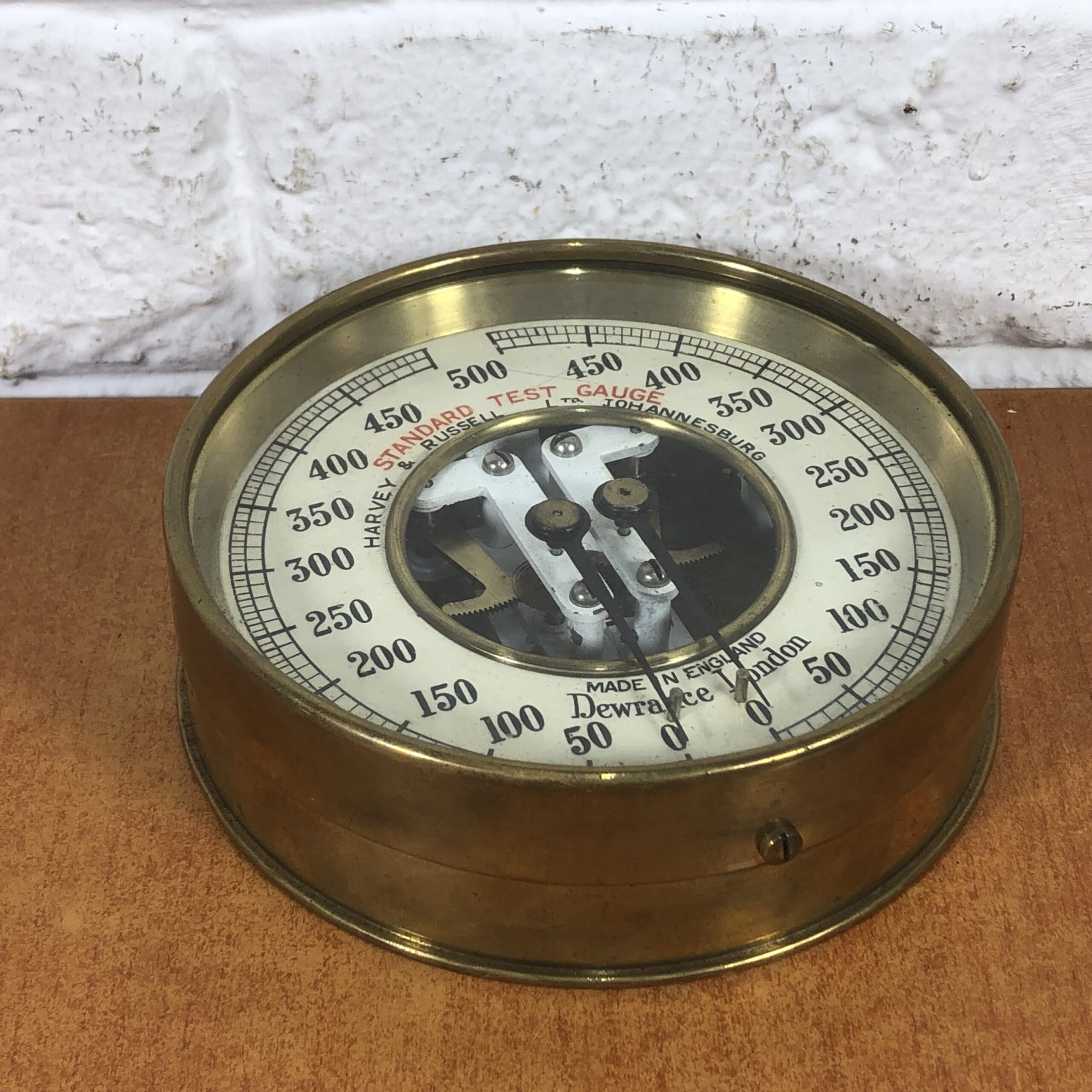 Vintage Brass Dewrance London Pressure Gauge (Made in England) - Image 8