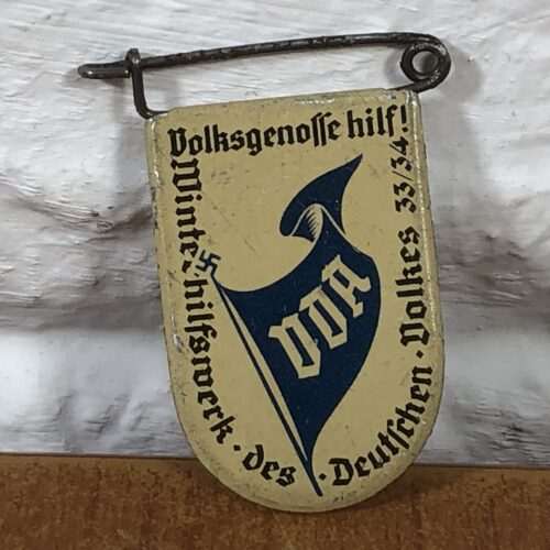 Vintage WW2 Era 1930s German Winterhilfswerk Donation Badge
