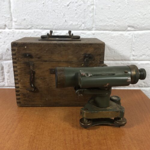 Vintage Dumpy Level in Wooden Case