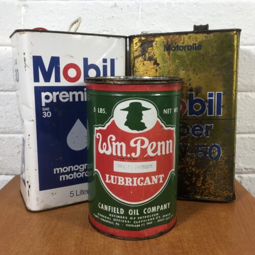 Vintage Oil Containers