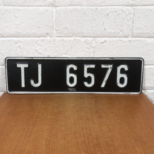 Vintage Number Plate