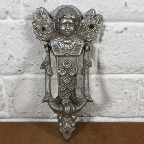 Vintage Cast Iron Cherub Door Knocker