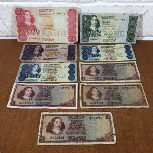 Vintage South African Bank Notes